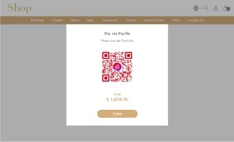 當客人選擇了使用 PayMe 付款後,畫面將會出現 PayCode* 在 PayMe 完成交易後,請留在此頁面等待確認。