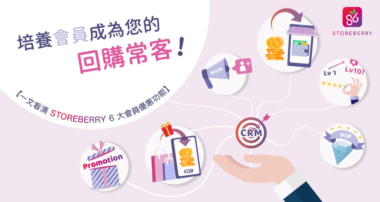 【一文看清 STOREBERRY 會員優惠功能】培養會員成為您的回購常客!