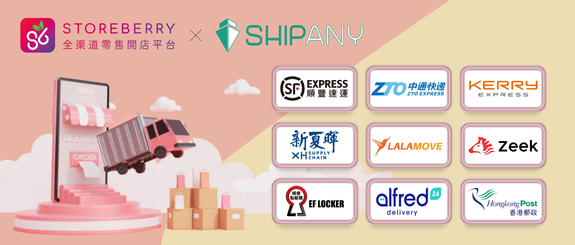 【STOREBERRY x ShipAny 智能物流平台】一鍵串連多個網店物流供應商,印單寄件全面自動化!