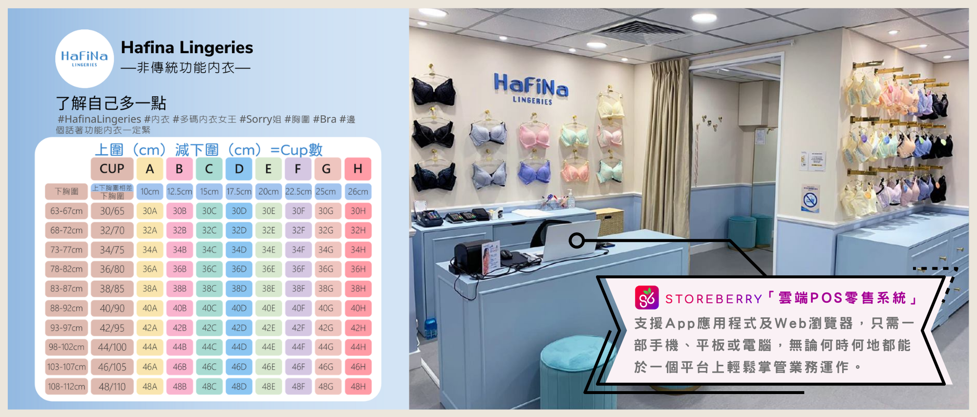 【STOREBERRY 用戶專訪】HaFiNa內衣連鎖店營商之道:融入「雲端 POS 系統」管理,以科技正向面對改變