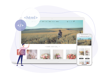Easily create an online store without any design or coding skills