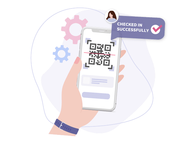 Automatically send member QR code for on-site check-in